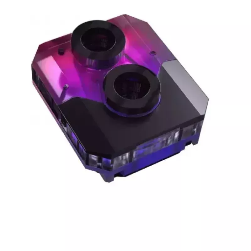 Ūdens bloks Phanteks EZ-Fit 450 Acrylic Copper POM Melns Silver