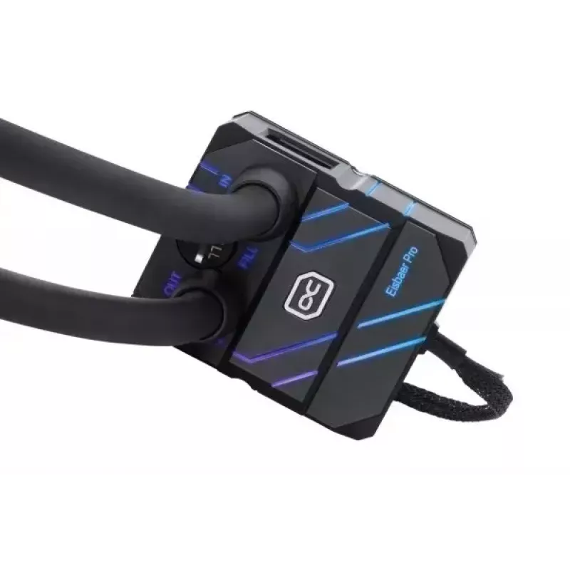 Šķidruma dzesēšanas komplekts Alphacool Pro Aurora 420 CPU AIO 14 cm melns balts