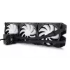 Šķidruma dzesēšanas komplekts Alphacool Pro Aurora 420 CPU AIO 14 cm melns balts