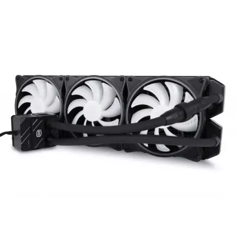 Šķidruma dzesēšanas komplekts Alphacool Pro Aurora 420 CPU AIO 14 cm melns balts
