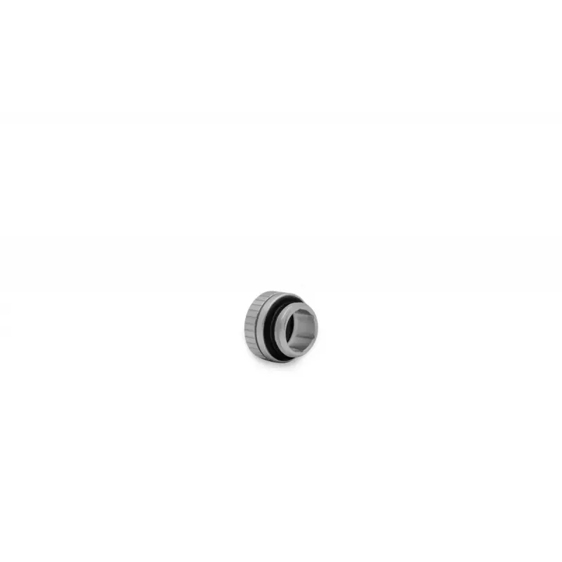 Armatūra datora dzesēšanas sistēmai EK Water Blocks — misiņš satīna tērauda/titāna apdare Ø16 mm augstums 11,5 mm