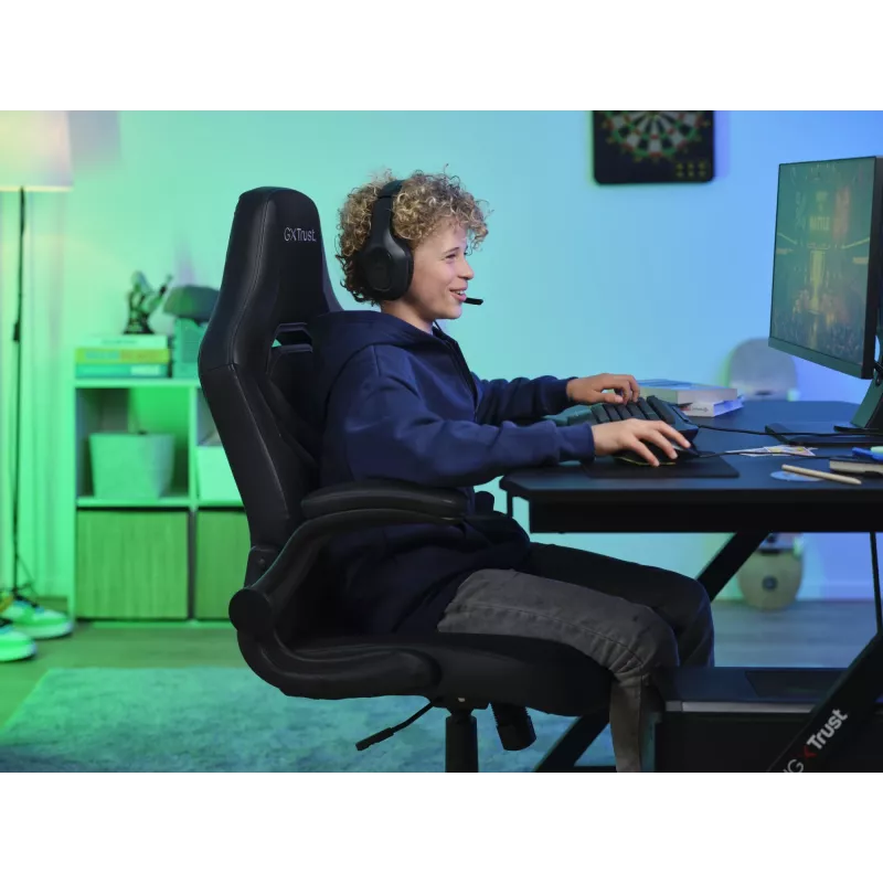 Trust GXT 703 RIYE Universal gaming chair Melns