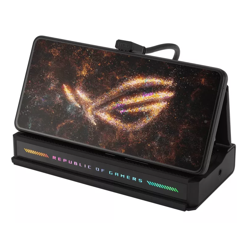 Dokstacija ASUS ROG Bulwark Dock 2025 DG300 USB Type-C, 1x RJ-45, 1x HDMI, melna, 160×74×25,5 mm