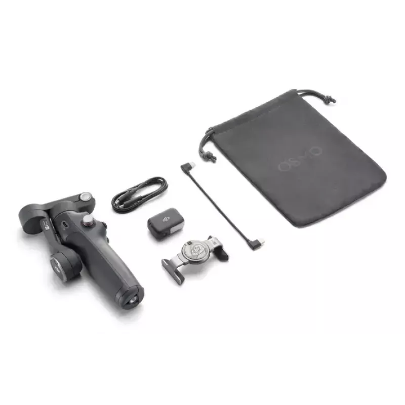 Viedtālruņa kameras stabilizators DJI Osmo Mobile 8 — Melns, maks. kravnesība 0,3 kg, 3350 mAh baterija, 10 h darbības laiks