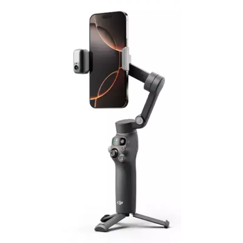 Viedtālruņa kameras stabilizators DJI Osmo Mobile 8 — Melns, maks. kravnesība 0,3 kg, 3350 mAh baterija, 10 h darbības laiks