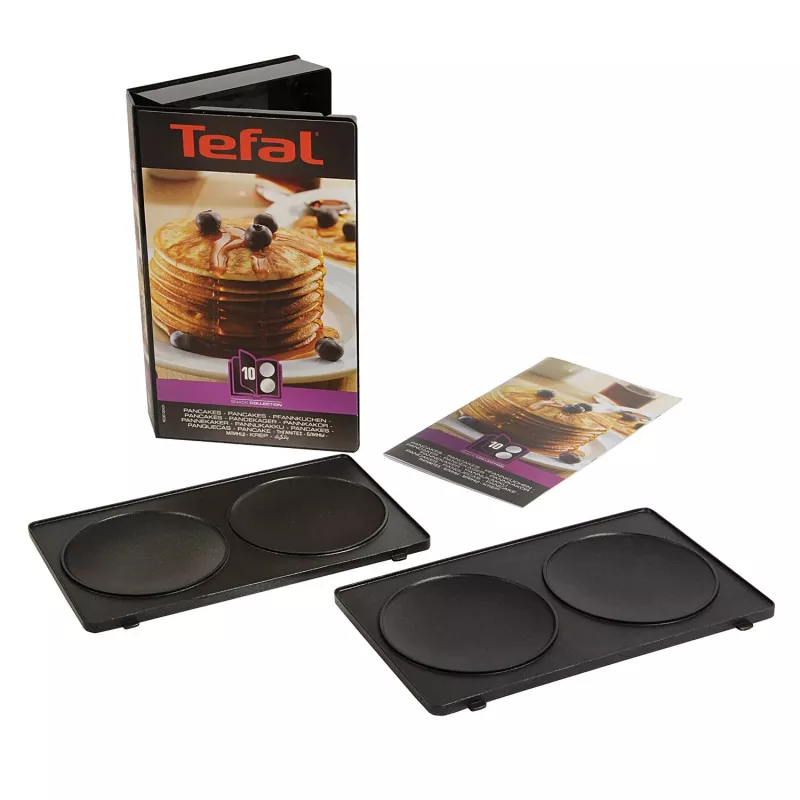 Sendviču automāts Tefal XA8010 — kompakts sendviču grils, melns, 226×132 mm nospiedums