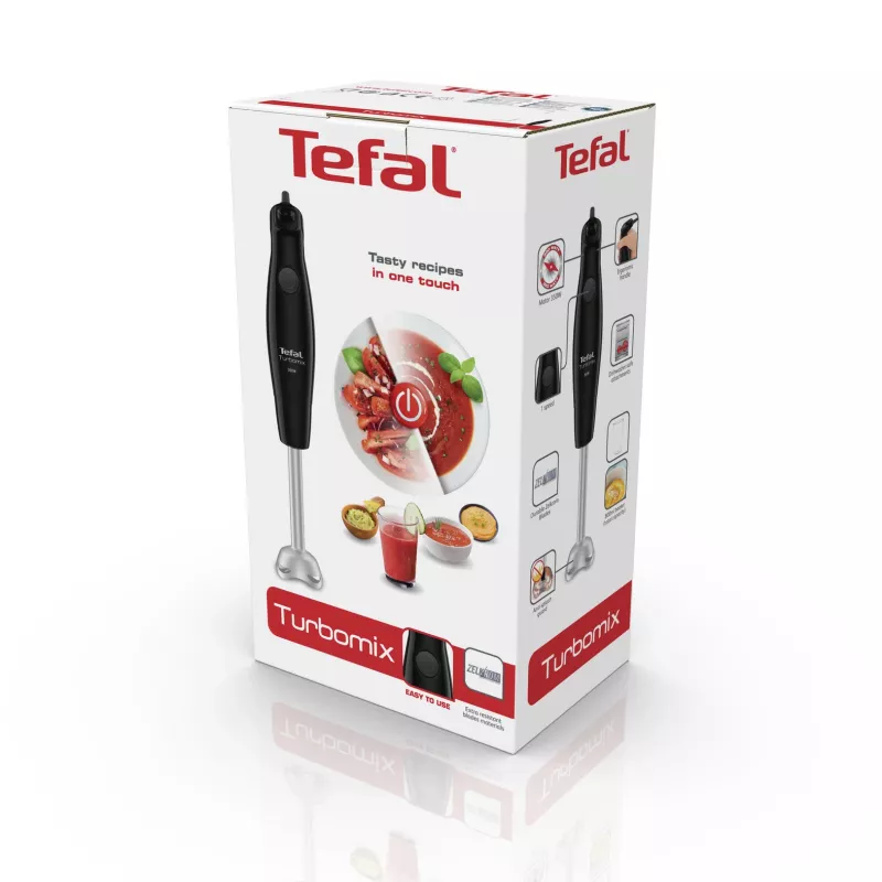 Iegremdējamais blenderis Tefal Turbomix HB1218 — 350 W, 0,8 L bļoda, melns