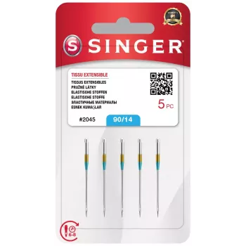 SINGER šujmašīnas adata N204514M503 (SZ14 BLST) izmērs 14 mājas un rūpnieciskajām mašīnām