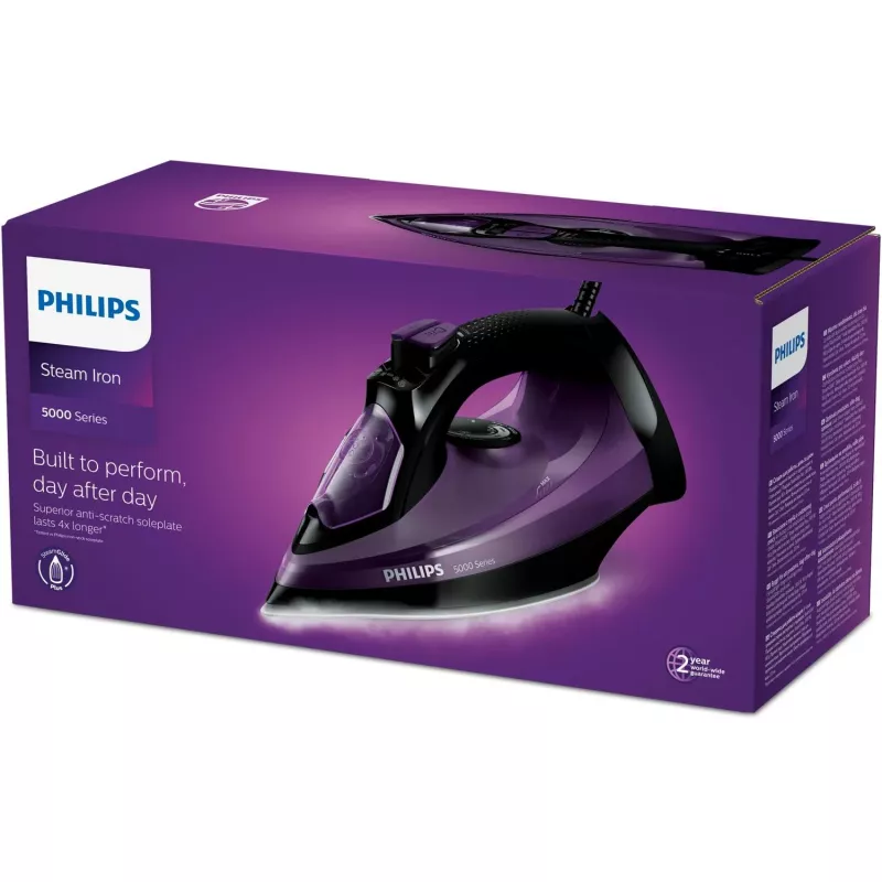 Tvaika gludeklis Philips DST5030/80 — 2400 W, SteamGlide Plus zole, 0,32 L tvertne, 2 m vads