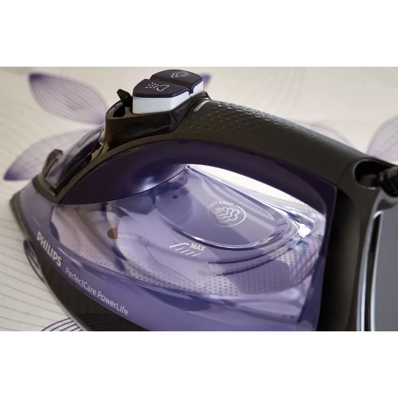 Philips PerfectCare GC3925/30 gludeklis Tvaika gludeklis SteamGlide Plus zole 2500 W Melns, Violets