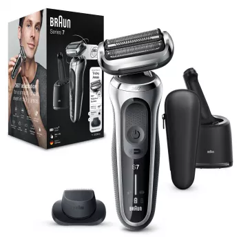 Folijas skuveklis Braun Series 7 71-S7200c Melns Sudrabains Litija jonu akumulators 50 min