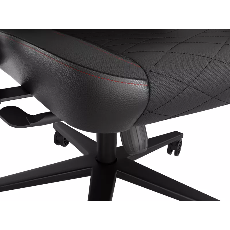 Padded seat GENESIS NITRO 890 G2 Padded backrest Melns Height 127-134 cm