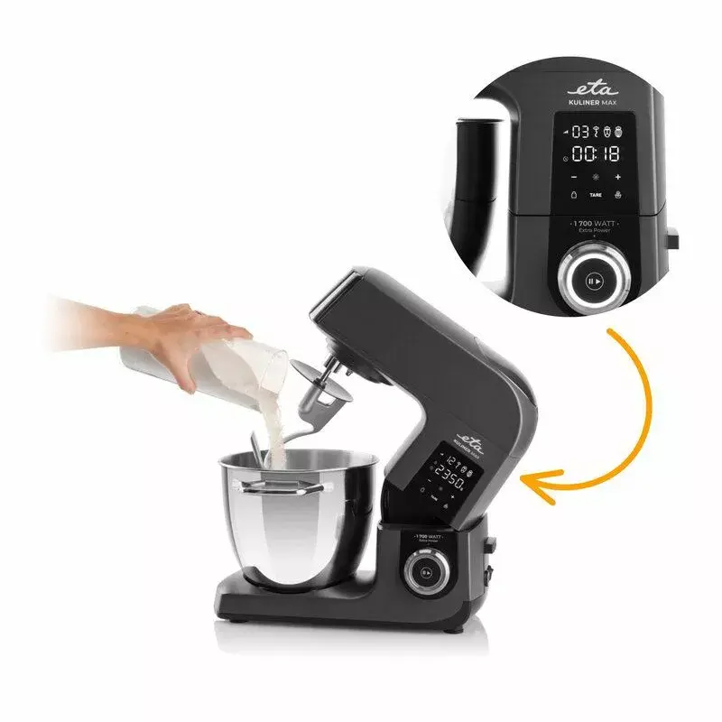 Virtuves mašīna ETA Gratus Kuliner II Max 1700 W 6,7 L - stacionārais mikseris un virtuves kombains