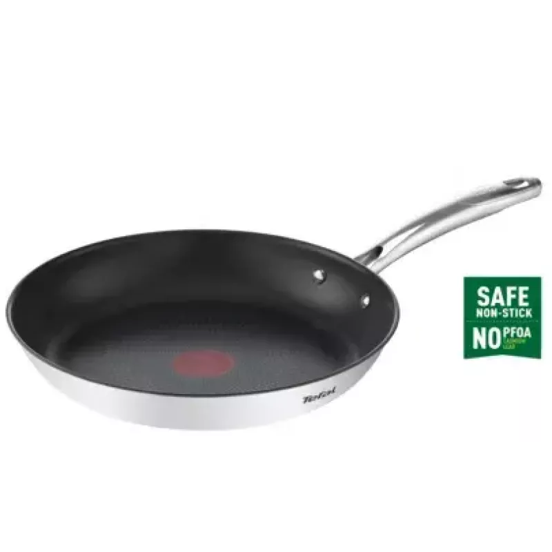 Universāla panna Tefal DUETTO+ G7320734 — 30 cm nerūsējošais tērauds, bez PFOA, melna