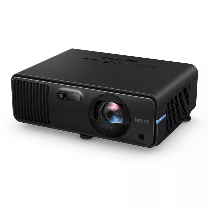 Īsa attāluma projektors BenQ LK835ST — DLP 4K (4096×2400), 4000 ANSI lūmeni, lāzers, projekcijas attiecība 0,69–0,83, motorizēts fokuss, melns