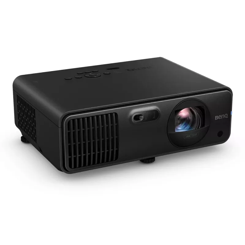 Īsa attāluma projektors BenQ LK835ST — DLP 4K (4096×2400), 4000 ANSI lūmeni, lāzers, projekcijas attiecība 0,69–0,83, motorizēts fokuss, melns