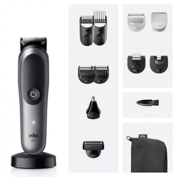 Braun All-in-One Series 7 AIO7560 daudzfunkciju kopšanas komplekts, melns/pelēks
