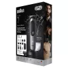 Trimmer BRAUN 80789908 Dark pelēka — 21 length steps, Lithium‑Ion, 120 min run time, AC/baterija