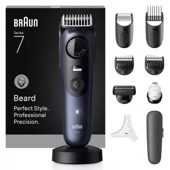 Bārdas trimeris Braun BeardTrimmer 7 BT7540 0,5-20 mm Baterija Melns Zils