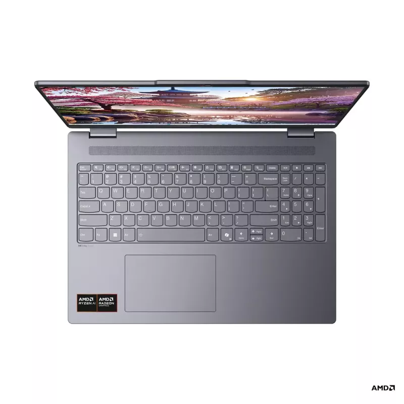 Konvertējams klēpjdators Lenovo IdeaPad 5 2-in-1 16AKP10 — 16 collu WUXGA IPS skārienjutīgs, AMD Ryzen AI 7, 16 GB, 512 GB SSD, AMD Radeon 860M