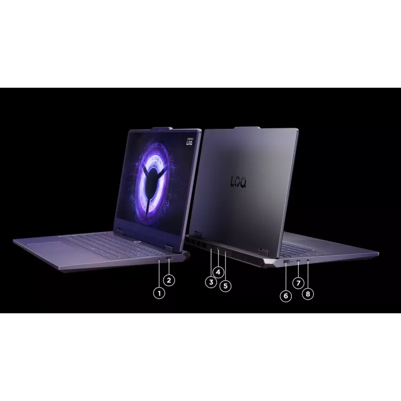 Lenovo LOQ 15IRX10 klēpjdators — 15,6 collu FHD IPS pretatspīduma, Intel Core i5‑13450HX, 16 GB DDR5, 1 TB SSD, NVIDIA GeForce RTX 5060 8 GB, Windows 11 Home