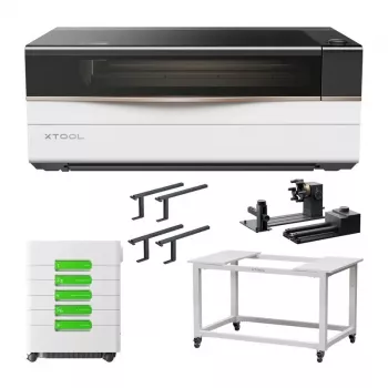 Lāzergravēšanas iekārta xTool P3 80W viss-vienā komplekts, modelis P3-AIO