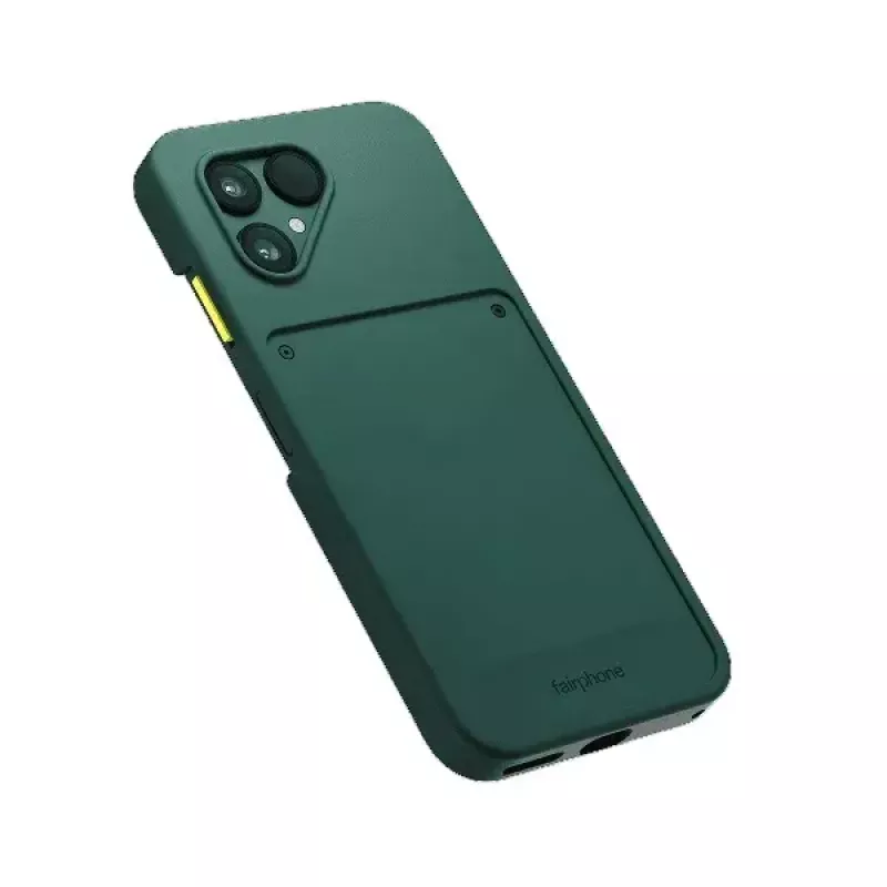 Mobilā tālruņa maciņš Fairphone Case v1 — vāciņš Fairphone Gen. 6, piemērots līdz 16 cm (6,3 collu) ekrānam, zaļš