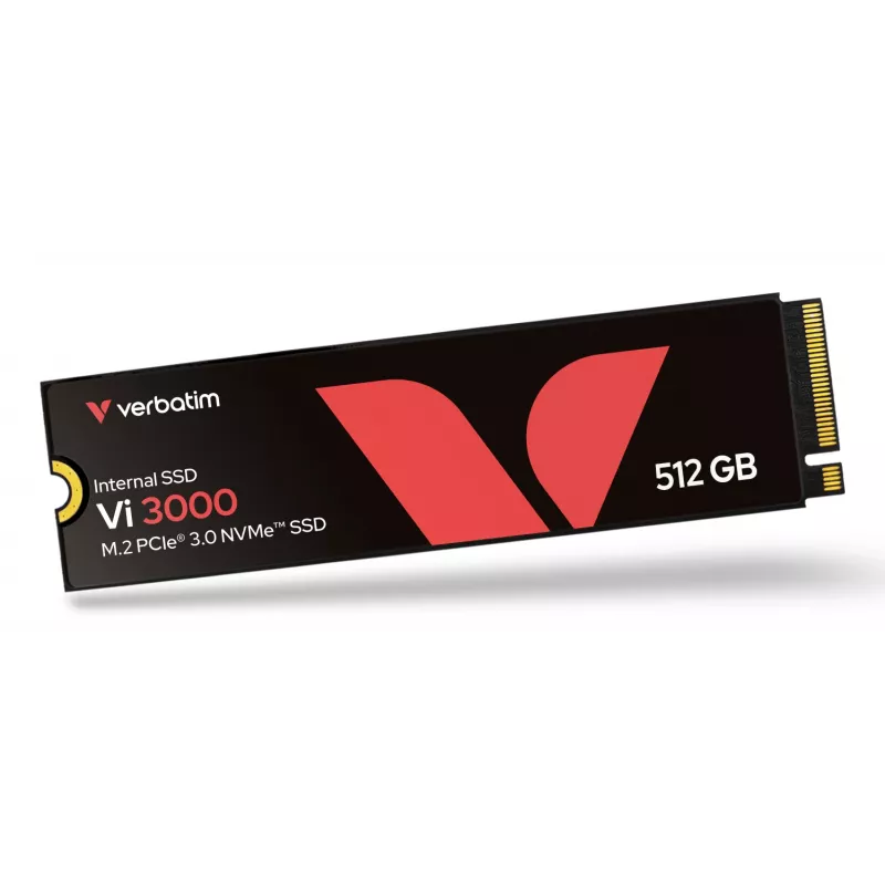 Verbatim Vi3000 PCIe NVMe M.2 SSD 512GB, 512 GB, M.2, 3100 MB/s