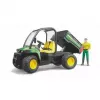 Rotaļu transportlīdzeklis BRUDER John Deere Gator XUV 855D ar vadītāju