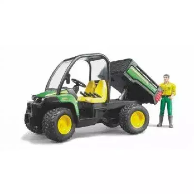 Rotaļu transportlīdzeklis BRUDER John Deere Gator XUV 855D ar vadītāju