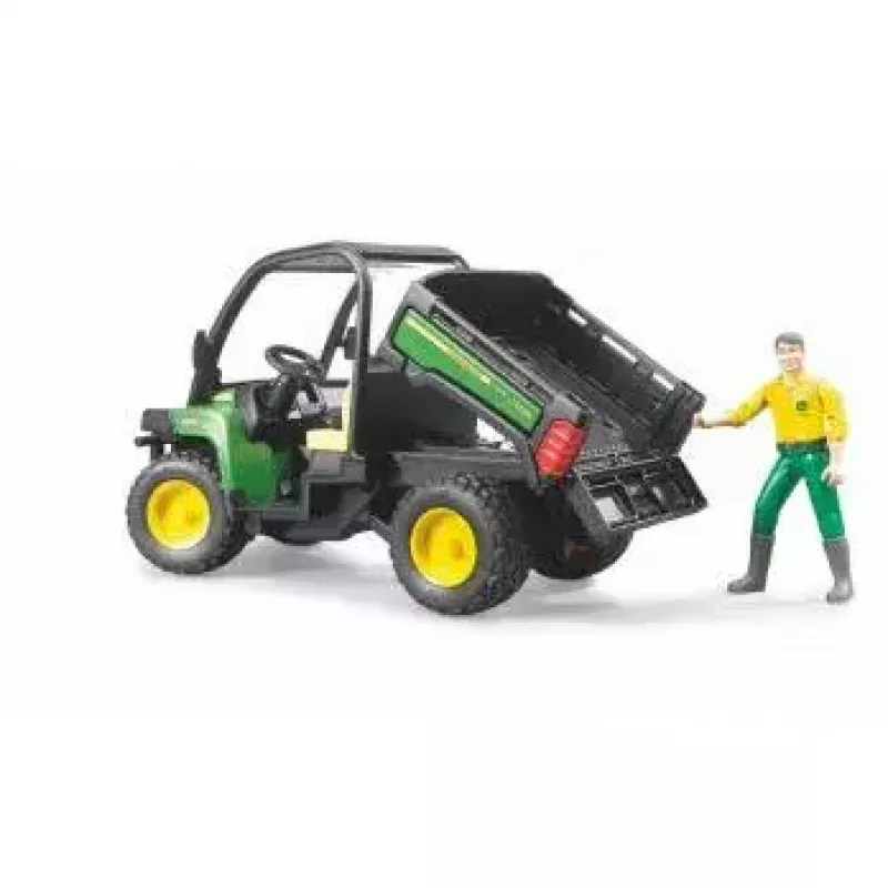 Rotaļu transportlīdzeklis BRUDER John Deere Gator XUV 855D ar vadītāju