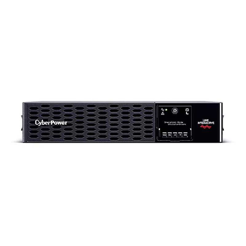 Nepārtrauktās barošanas avots CYBERPOWER PR1500ERT2U 1,5 kVA / 1500 W, Line-Interactive, tīrs sinusoidāls, 10x C13 kontaktligzdas, 2U statīvs