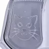 Kaķu kastīte DIAMENTIQ BAYA gaiši pelēka/tumši pelēka 55.5×40×38.7 cm, plastmasa, atgriežamās durvis