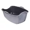 Kaķu kastīte DIAMENTIQ BAYA gaiši pelēka/tumši pelēka 55.5×40×38.7 cm, plastmasa, atgriežamās durvis