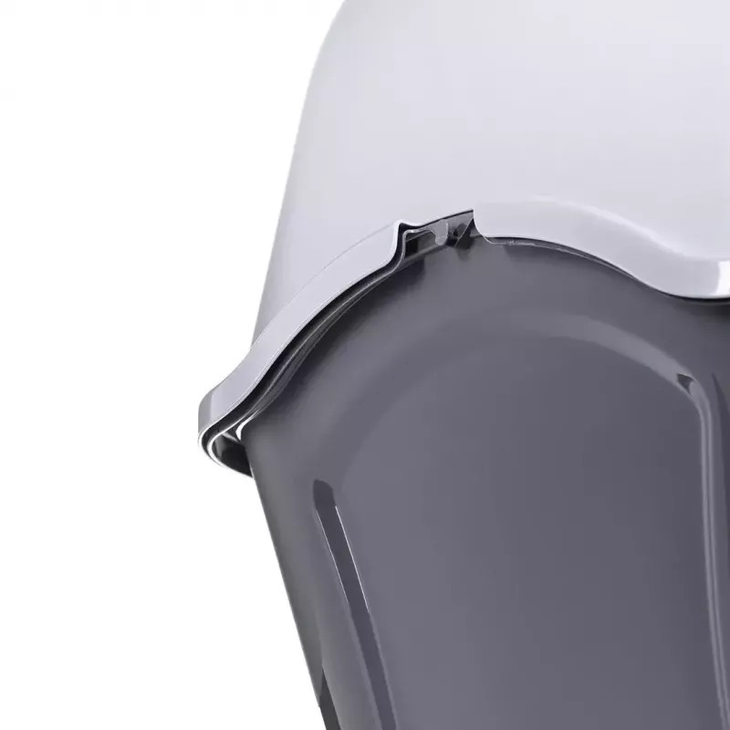 Kaķu kastīte DIAMENTIQ BAYA gaiši pelēka/tumši pelēka 55.5×40×38.7 cm, plastmasa, atgriežamās durvis
