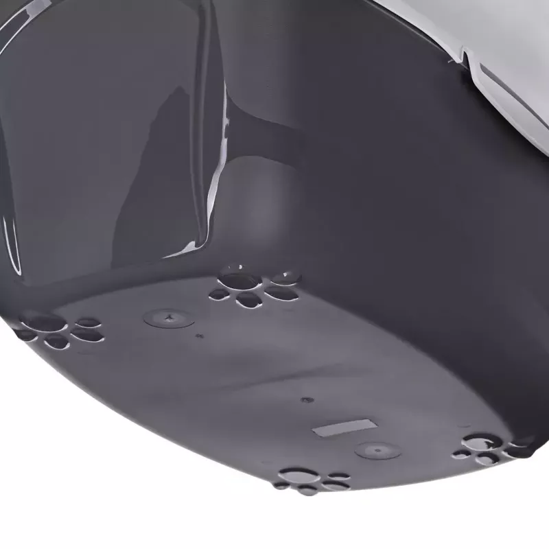Kaķu kastīte DIAMENTIQ BAYA gaiši pelēka/tumši pelēka 55.5×40×38.7 cm, plastmasa, atgriežamās durvis