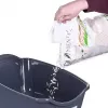 Kaķu kastīte DIAMENTIQ BAYA gaiši pelēka/tumši pelēka 55.5×40×38.7 cm, plastmasa, atgriežamās durvis
