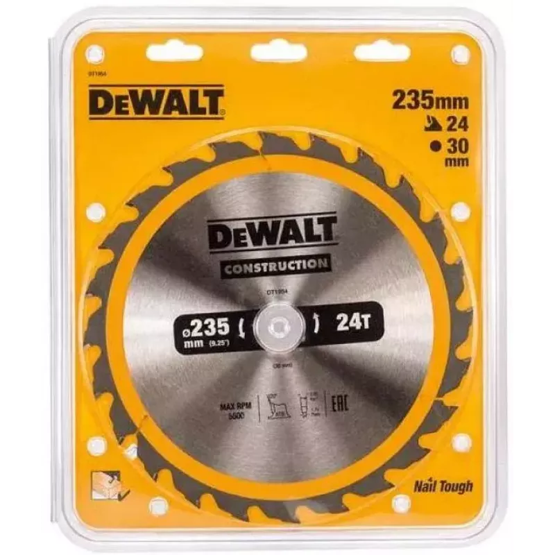 Apļveida zāģa asmens DeWALT DT1954-QZ 23,5 cm 1 gab.