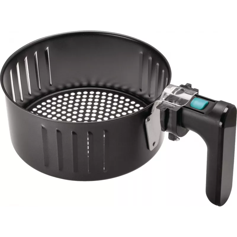 Karstā gaisa fritē Gorenje AF1409DB — 3,2 L ietilpība, 1400 W, LED displejs, min. temperatūra 90 °C, melna