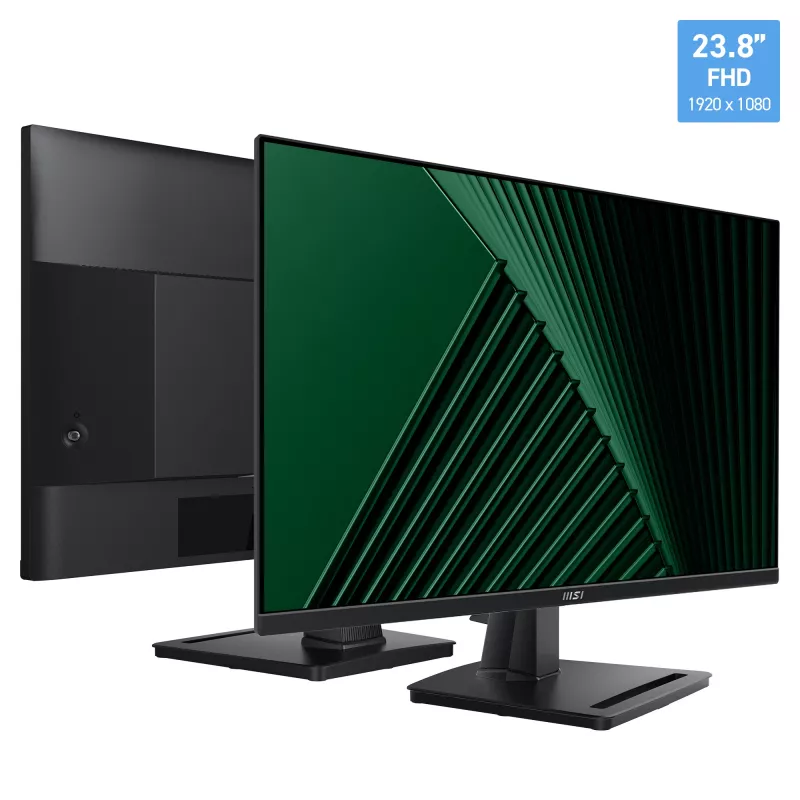 LCD monitors MSI Pro MP245G 23.8 collas Full HD (1920×1080), IPS, 4 ms, 300 cd/m², VESA, iebūvēti skaļruņi