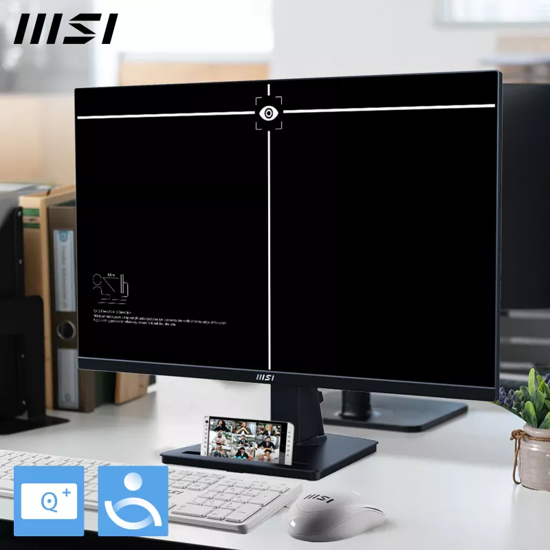 LCD monitors MSI Pro MP245G 23.8 collas Full HD (1920×1080), IPS, 4 ms, 300 cd/m², VESA, iebūvēti skaļruņi