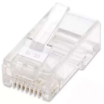 Techly IWP-JAR-C5RTY stieples savienotājs RJ45 Caurspīdīgs