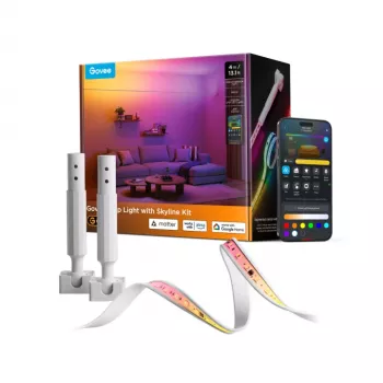 LED sloksnes gaismeklis Govee H61B8, 2,4 GHz Wi‑Fi & Bluetooth, 350 lm/m