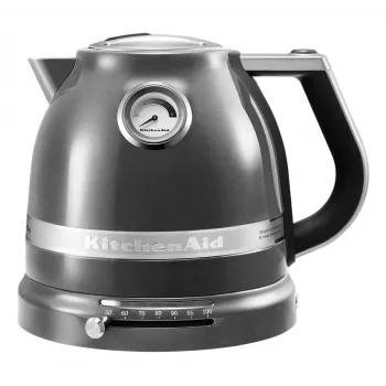 Elektriskā tējkanna KITCHENAID 5KEK1522EMS — 1,5 L, 2400 W, nerūsējošais tērauds, 7 temperatūras iestatījumi