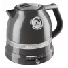 Elektriskā tējkanna KITCHENAID 5KEK1522EMS — 1,5 L, 2400 W, nerūsējošais tērauds, 7 temperatūras iestatījumi