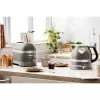 Elektriskā tējkanna KITCHENAID 5KEK1522EMS — 1,5 L, 2400 W, nerūsējošais tērauds, 7 temperatūras iestatījumi