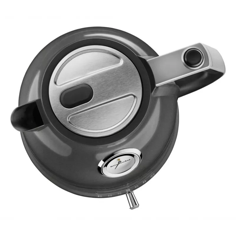 Elektriskā tējkanna KITCHENAID 5KEK1522EMS — 1,5 L, 2400 W, nerūsējošais tērauds, 7 temperatūras iestatījumi