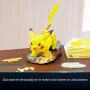 4D Build, Pokémon Pikachu 3D modeļa komplekts, Pokémon figūra, Kanto First Partner kolekcija, galda dekors, 201 detaļas, no 12 gadu vecuma