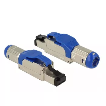 RJ-45 vadu savienotājs DeLOCK 86487 zils sudraba