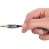 Audio kabelis Goobay 65285 3,5 mm vīrišķais uz 2×RCA vīrišķais, 1 m, varš, zeltīti kontakti, magnētiski ekranēts (sudraba/melns)